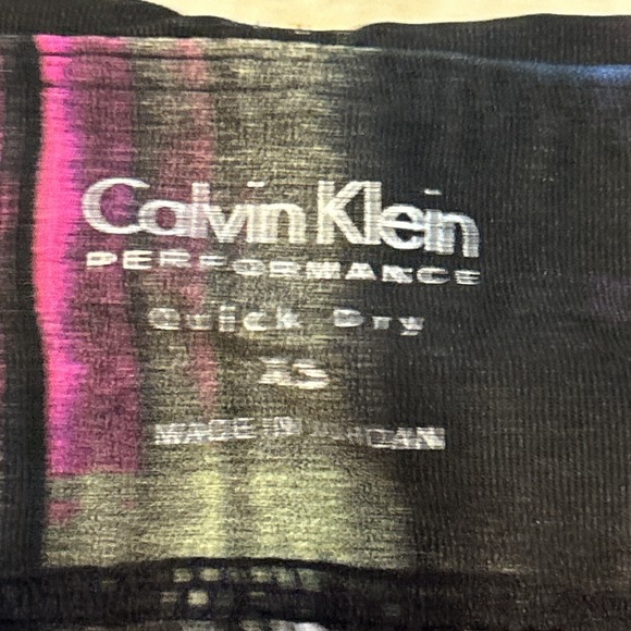 Calvin Klein Performance Leggings Quick Dry Abstract Multicolor Size XSmall Used - Picture 7 of 7